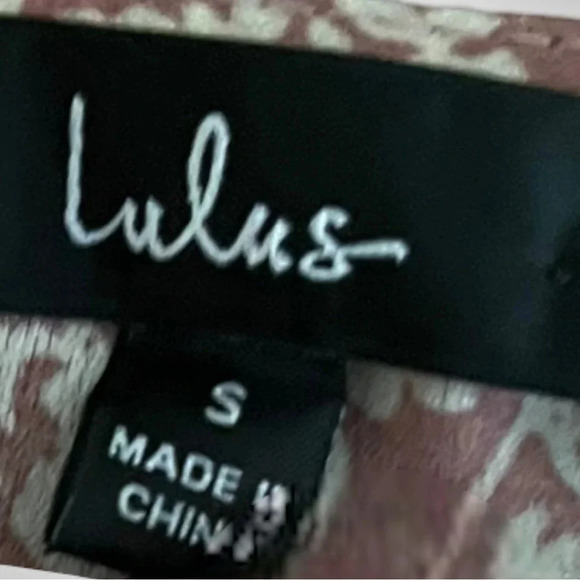 LULU’S Blooming Darlin' Mauve Floral Print Ruffled Mini Dress Small‎ | EUC - Picture 9 of 9